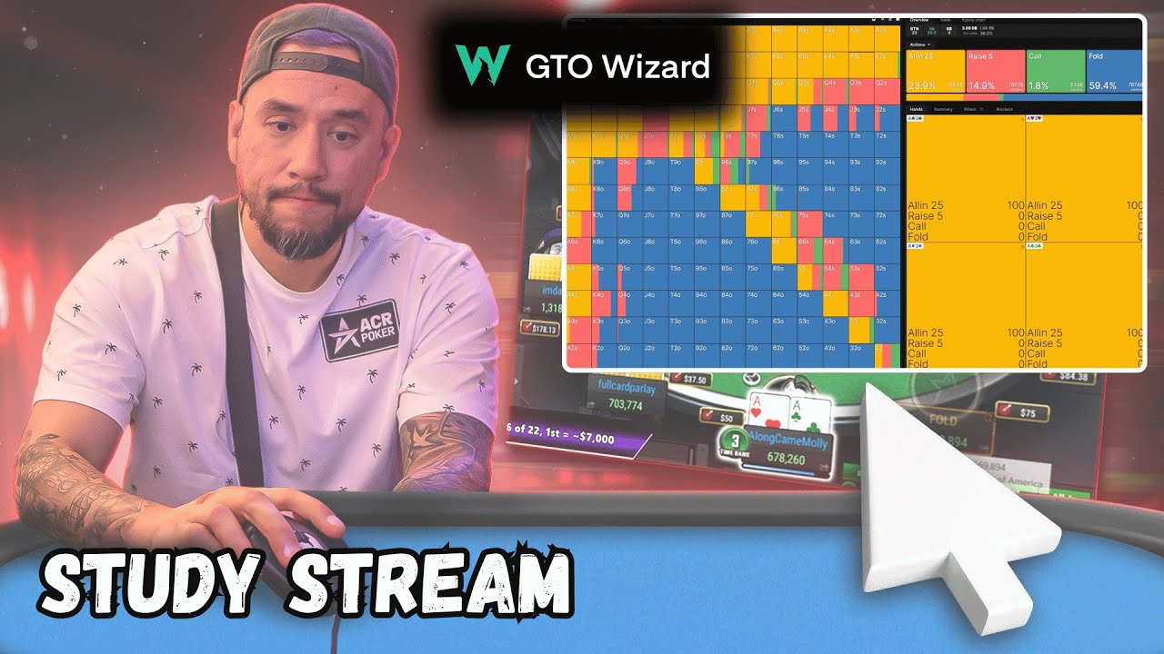 2024 WSOP Prep Study Session 1 Using GTO Wizard 12.5M Venom Day