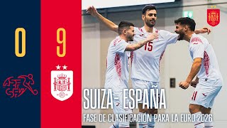 RESUMEN | FÚTBOL SALA | Suiza 0-9 España | 🔴 SEFUTBOL