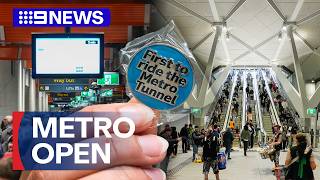Melbourne Metro Tunnel Finally Opens 9 News Australia