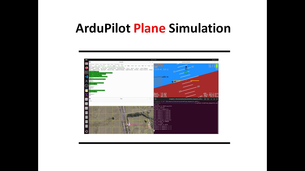 ArduPilot Plane Simulation - YouTube