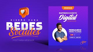 💎Diseñar para Webinar / Redes Sociales / Photoshop Tutorial + PSD Gratis