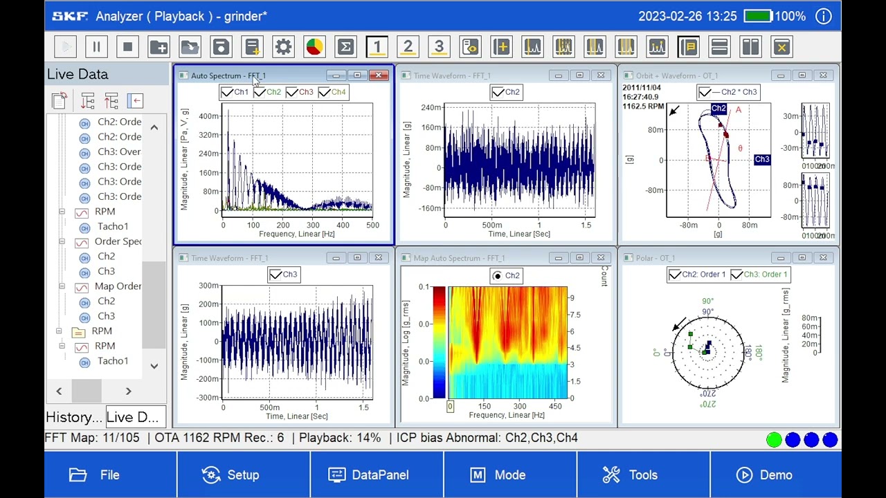 SKF Microlog dBX Analyzer walk through v1
