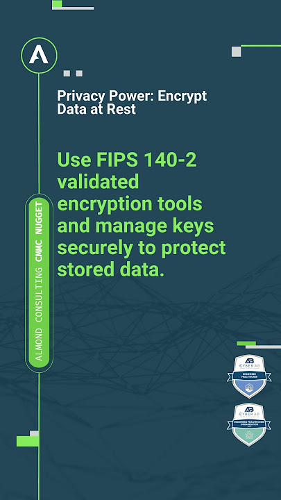 CMMC Readiness - Privacy Power: Encrypt Data at Rest #cmmc #nist800171 #dfars #cui