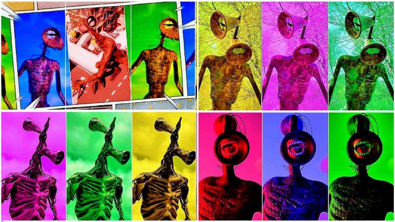 Siren head megamix coffin dance meme song cover siren head mega colour battle coffin dance