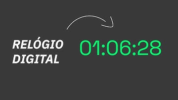 Criando RELÓGIO DIGITAL com JavaScript