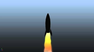 Test : Rocket Using Maya Fluids Effects