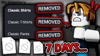 Roblox is Deleting Millions of Clothes... (1 Week Left)