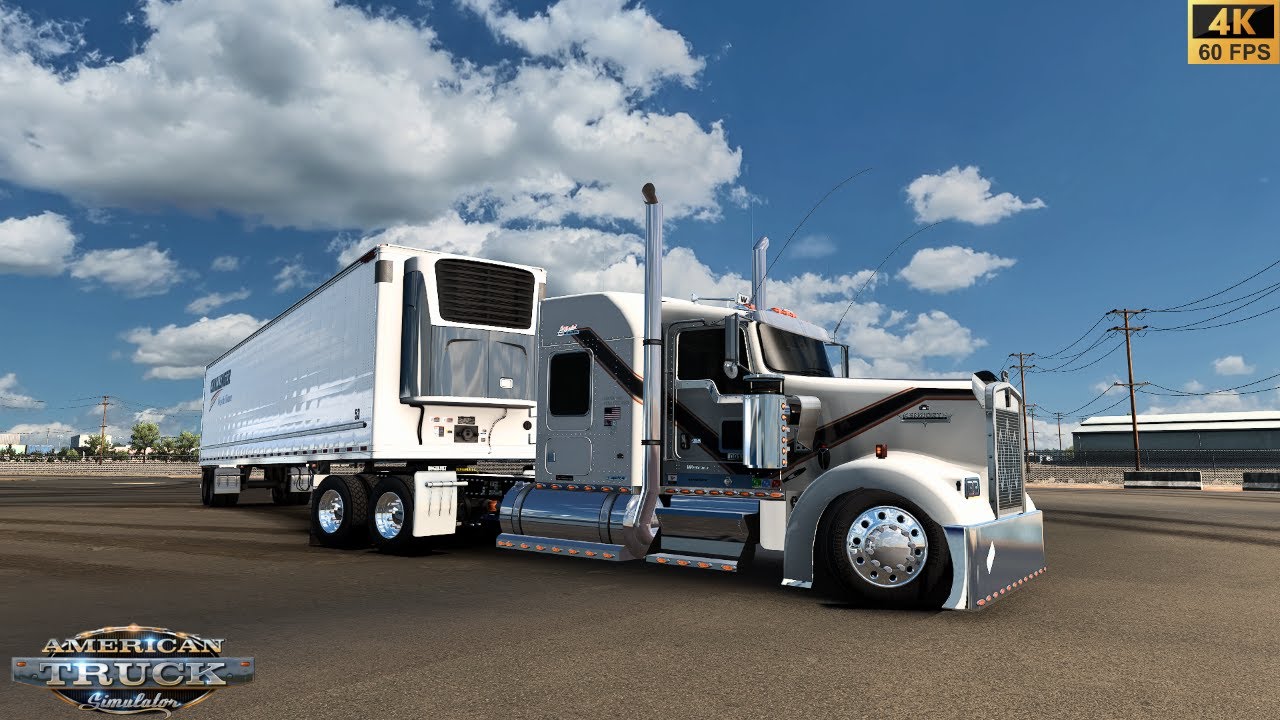 W900 Custom Rig: ||Hauling Frozen Freight|| - The Race Against Time! | ATS Gameplay ||4K||