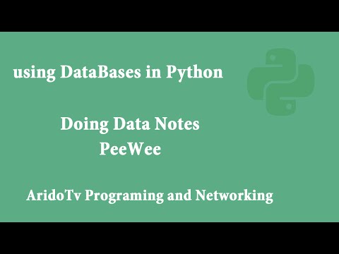 Using DataBase in Python Peewee Doing Data Notes