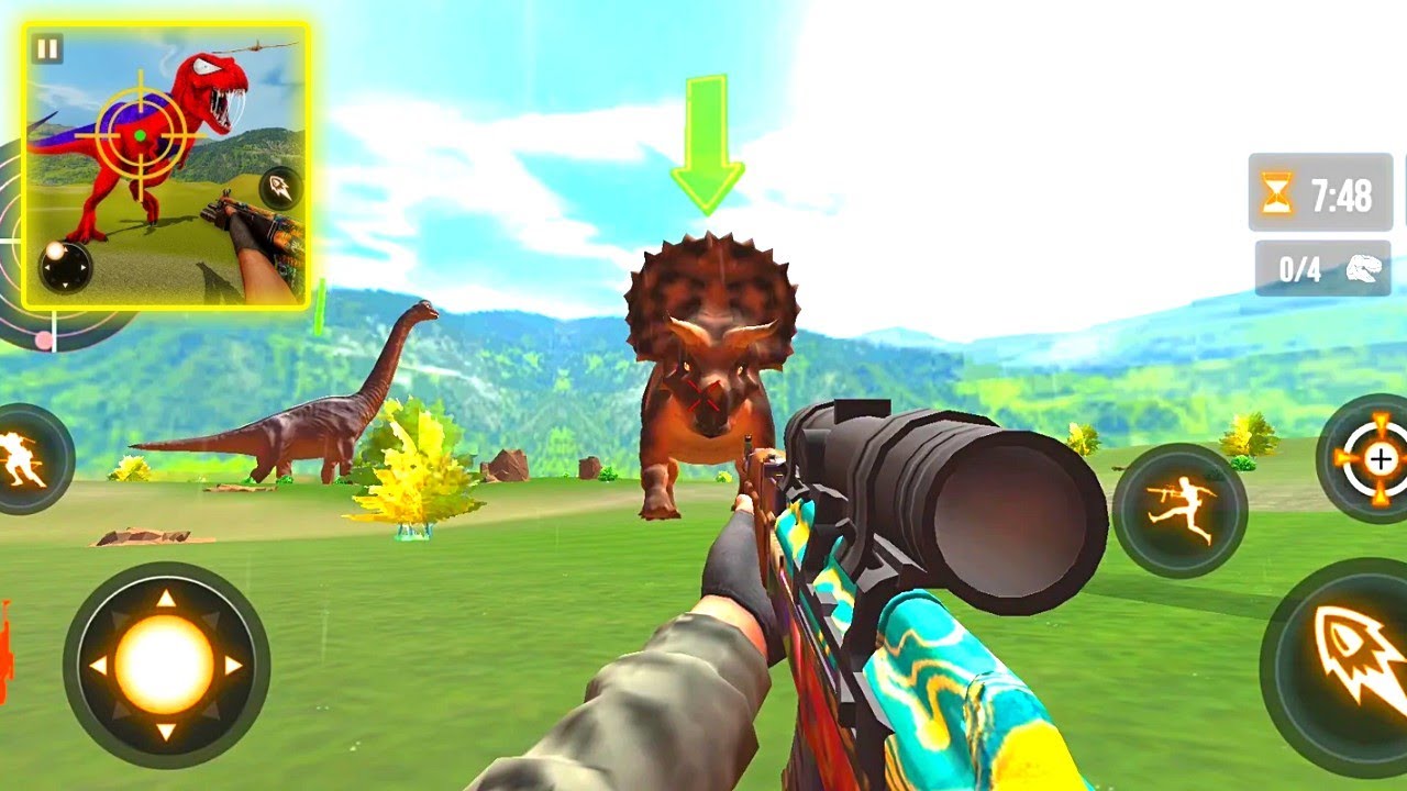 Wild Dino Hunting Shooting 3D #2 | Android Gameplay - YouTube