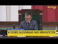 Sejm zgadza się na aresztowanie Ziobry i uchylenie immunitetu @tvn24