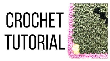 How to Crochet a Border around a c2c graphgan | corner to corner graphgan border