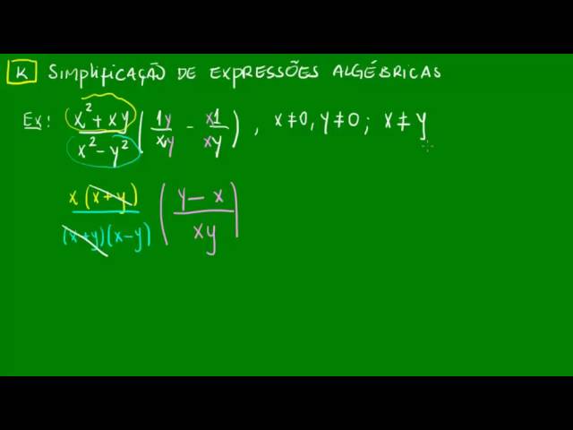 Simplificar expressões algébricas – GeoGebra