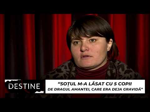 DESTINE: “Soțul m-a lăsat cu 5 copii de dragul amantei, care era deja gravidă”