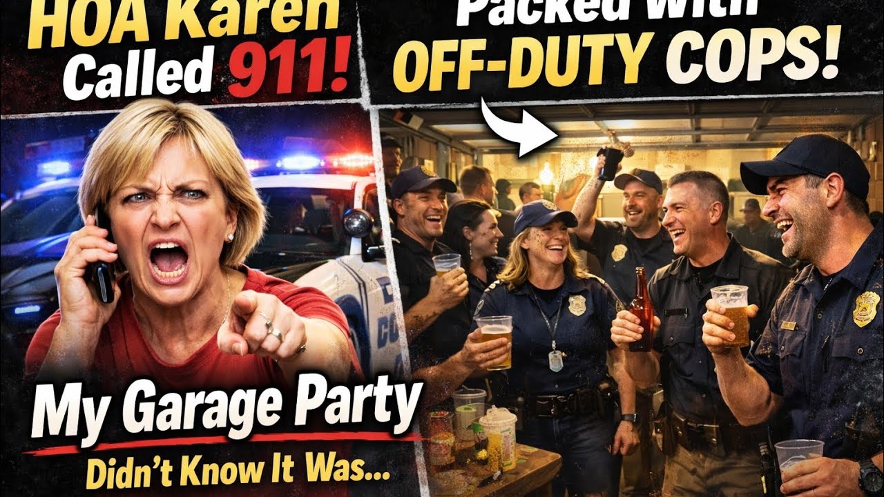 Член ТСЖ Карен пыталась сорвать мою вечеринку в гараже — звонок в службу 911 обернулся для меня п...