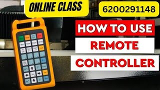 Remote Control Function Uses #fiberlasercuttingmachineformetal #onlineclasses #training #cypcut