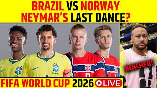 🔴 Brazil Vs Norway Live | Norway Ready To Upset Heavy Favourites Brazil | #brasil #norway #haaland