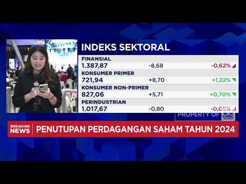 Jelang Penutupan Perdagangan 2024, IHSG Menghijau