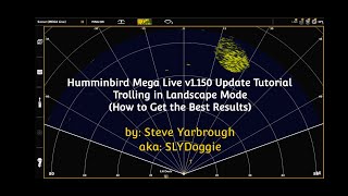 Humminbird Mega Live v1.150 Update Tutorial - Trolling in Landscape Mode