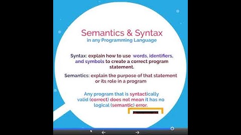 C++ course - Semantics & Syntax