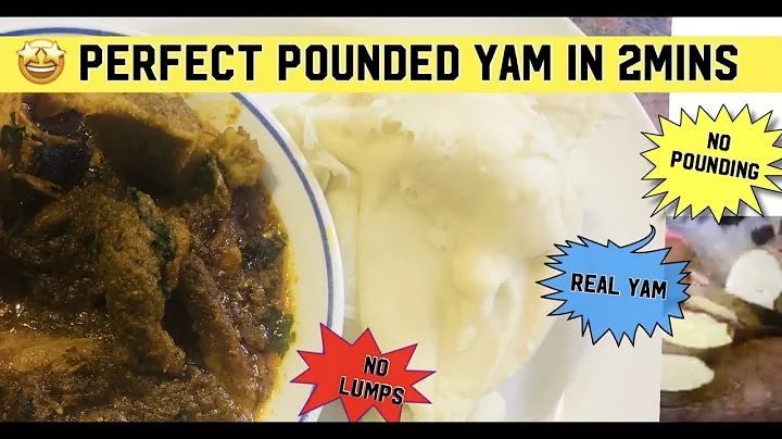 HOW TO MAKE 'POUNDED YAM' USING FOOD PROCESSOR /NIGERIAN FOOD RECIPE