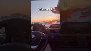 Sunset BMW aslaaa💔 #araba #keşfet #keşfetteyiz #bmw #direksiyon #ask