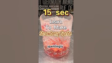 15s Learn to Make Strawberry Sprite #recipe #drinkrecipes #drink #strawberry #sprite
