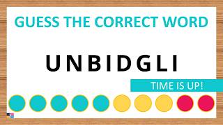 Guess the Correct Word! Unscramble in Record Time! 8 Letters | Agent Quiz screenshot 4