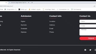 Responsive Footer Design using HTML and CSS