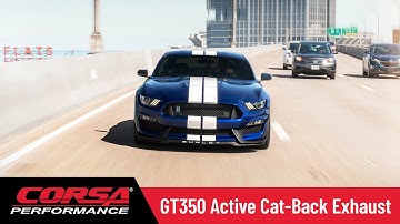 CORSA® Performance 2015-2020 Ford Mustang Shelby GT350 & GT350R Active Valve Catback Exhaust System.