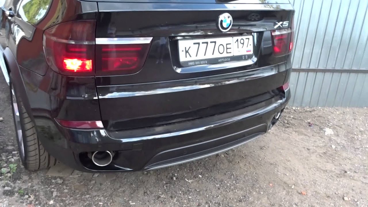 Бмв х5 звук выхлопа