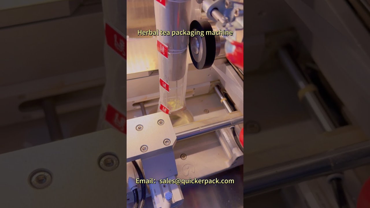 Pyramid tea bag packaging machine for herbal tea 