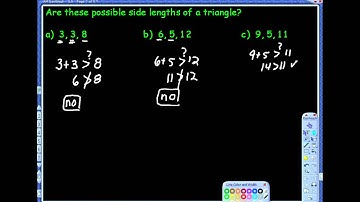 5.5 Inequalities in One Triangle
