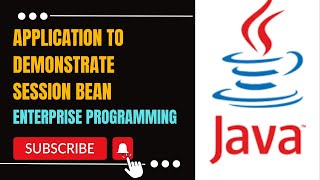 Application to demonstrate Session Bean | Lab 8 | Enterprise Programming