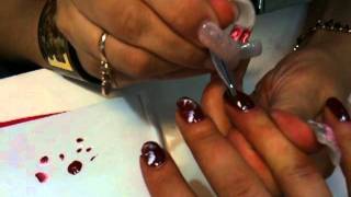 Nail Art Di Monica Rossi Decorazione A Doppia Sfumatura Con Tecnica Ad Ago
