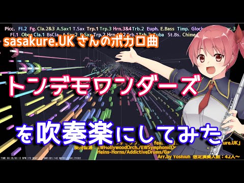 【sasakure.UK】トンデモワンダーズを吹奏楽にしてみた【音工房Yoshiuh】