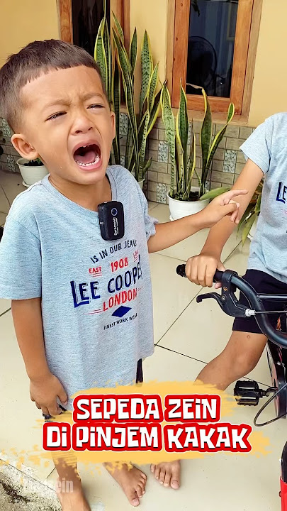 Zein's bike was borrowed by Zian's brother #zianzein #shorts