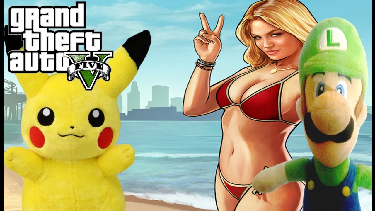 Pikachu And Luigi Play: Grand Theft Auto V