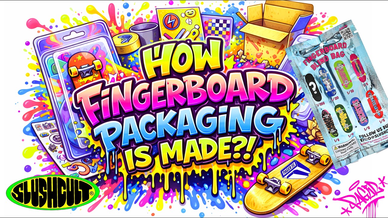 Как изготавливается упаковка для фингербордов?! Загадочный пакет-сюрприз Slush Cult.