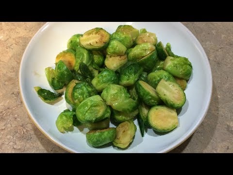 Stir-Fry Brussels Sprouts with Oyster Sauce Glaze