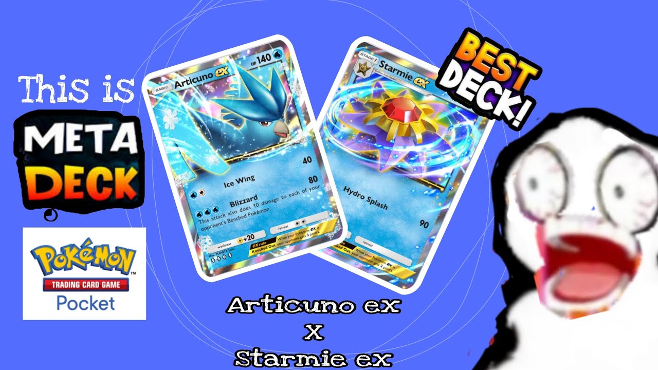 META DECK! Articuno ex / Starmie ex - POKEMON TCG POCKET - YouTube