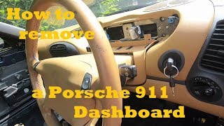 Customising Porsche 996 interior  How to remove the Dashboard of your Porsche 996 or 986