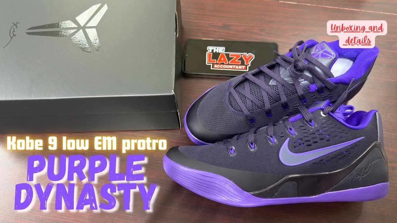 Kobe 9 Low EM Protro ‘PURPLE DYNASTY’. Lakers colorway 