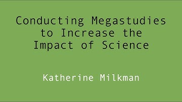 Conducting Megastudies to Increase the Impact of Applied Behavioral Science