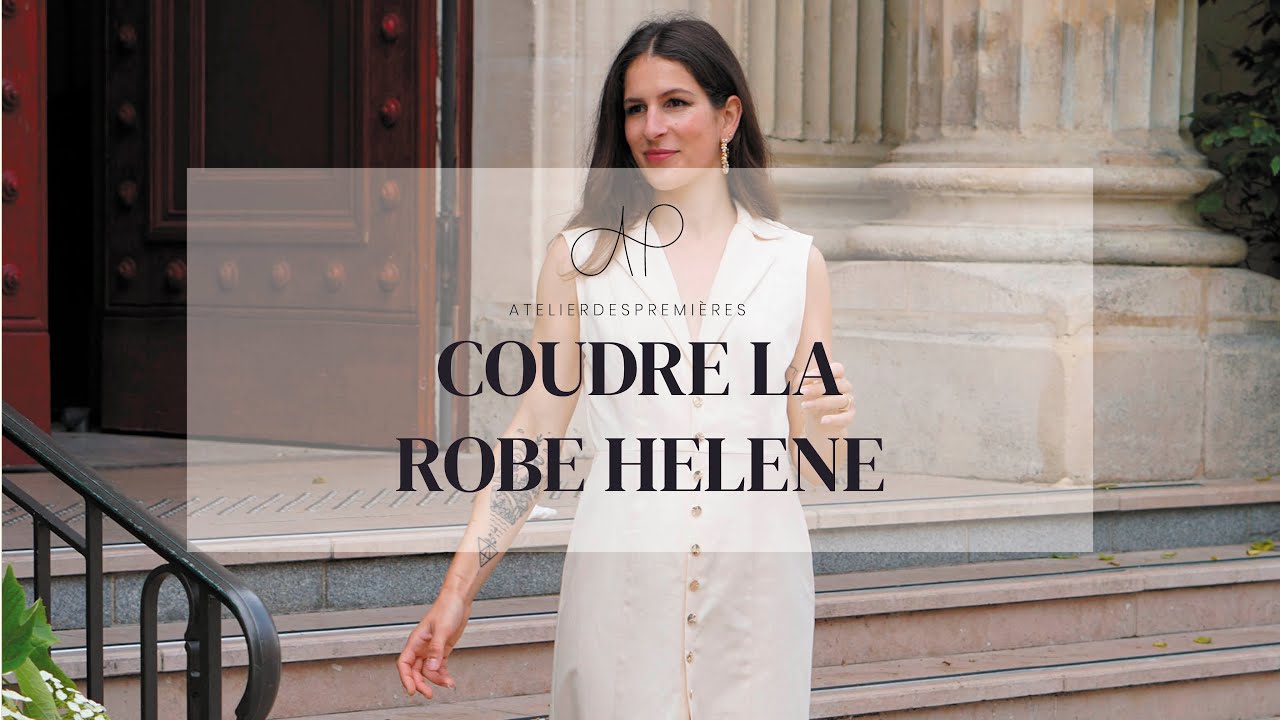 Tuto couture Hélène - coudre une robe rétro avec col tailleur et patte de boutonnage
