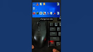 Change icon size | #asmr #computer #tricks #windows #typing