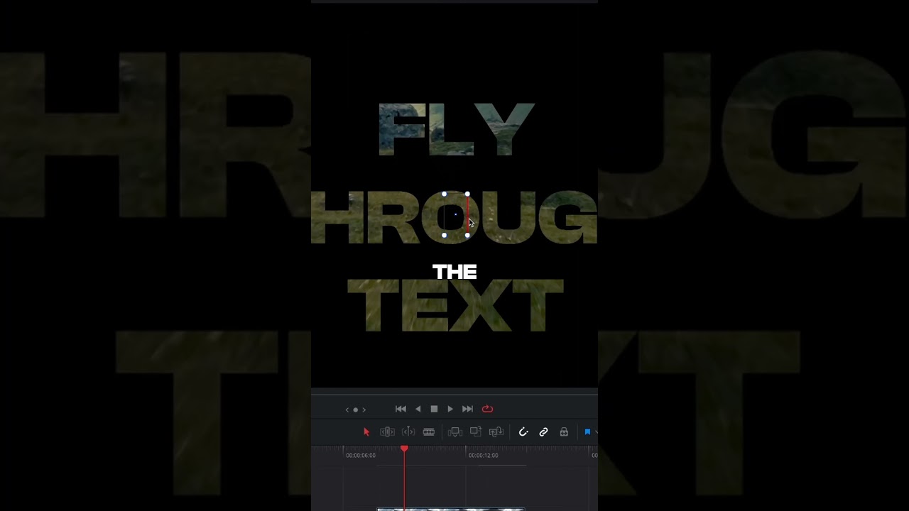 How to create a Text Fly Through Effect in Davinci Resolve! 