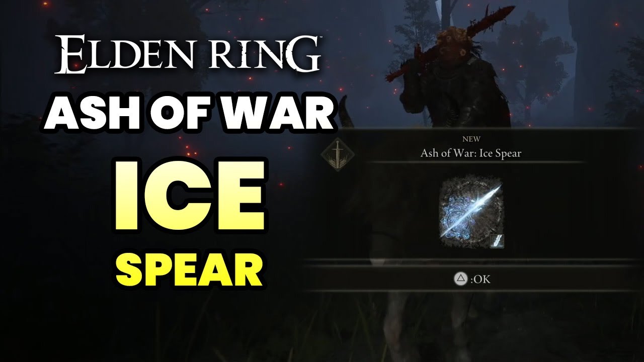 Elden Ring Where to get ICE SPEAR Ash of War Map Location YouTube