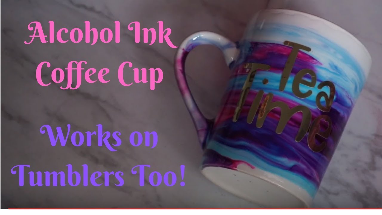 How to Use Alcohol Ink with Epoxy - Alcohol Ink Tumbler I Period Six ...