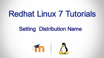 Redhat Linux 7 Tutorial in HINDI - How to set the distribution name?